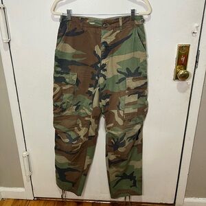Army fatigue cargos.